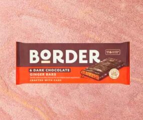 border dark chocolate ginger biscuit bars