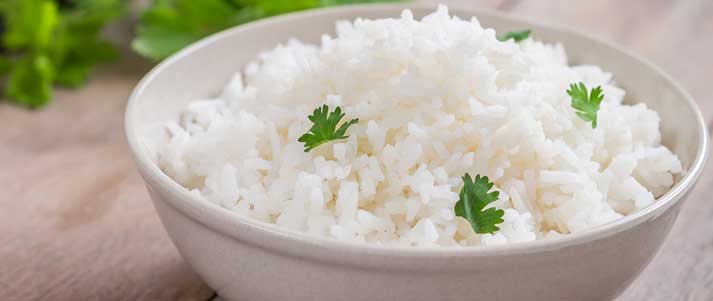 Bowl of white rice