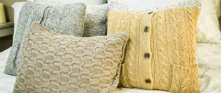 DIY jumper cushions