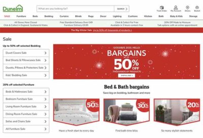 Dunelm Winter Sale Online