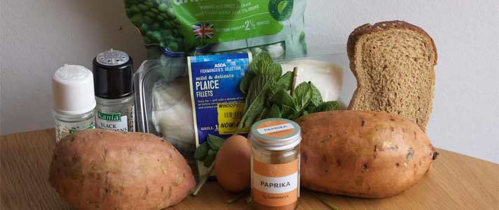 ingredients for homemade fish and chips