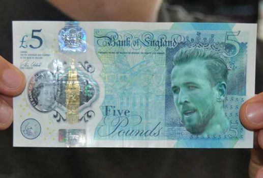 Harry Kane five pound notes