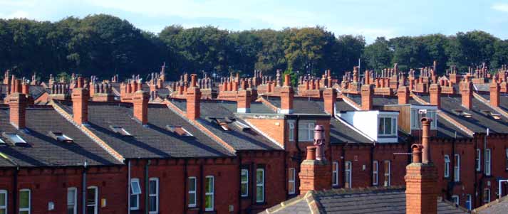 row of terrace houses