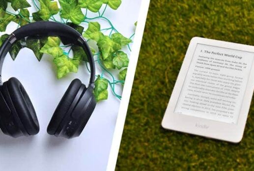 headphones and amazon kindle