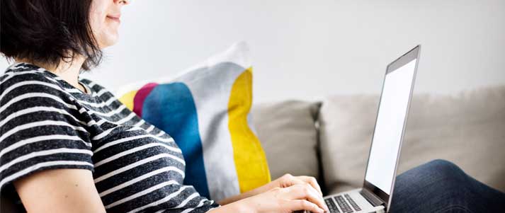 woman at laptop