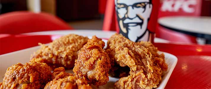 chicken fried on a plate