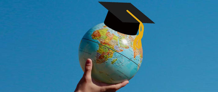 globe with graduation cap