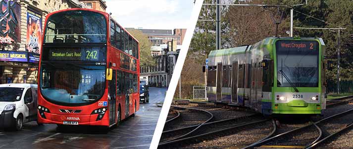 bus and tram london