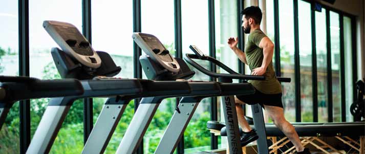 man on treadmill