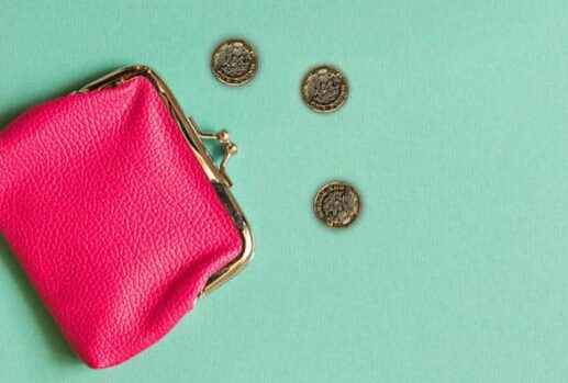 purse with coins