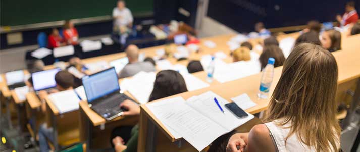 Students in a lecture hall