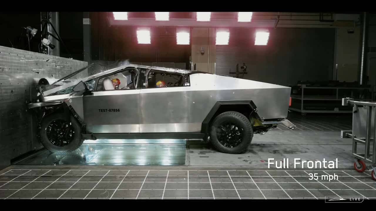 Tesla Cybertruck Full Frontal Impact Test