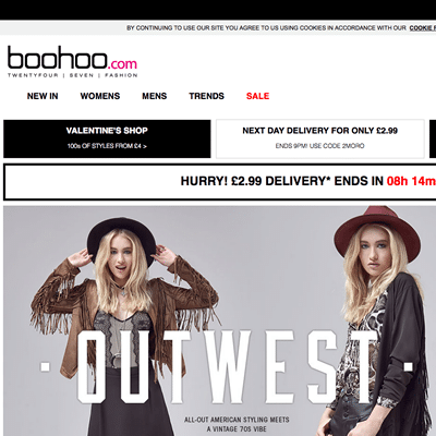 boohoo.com Website