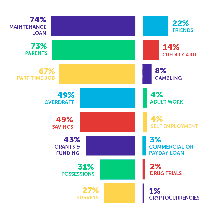 student source of income chart